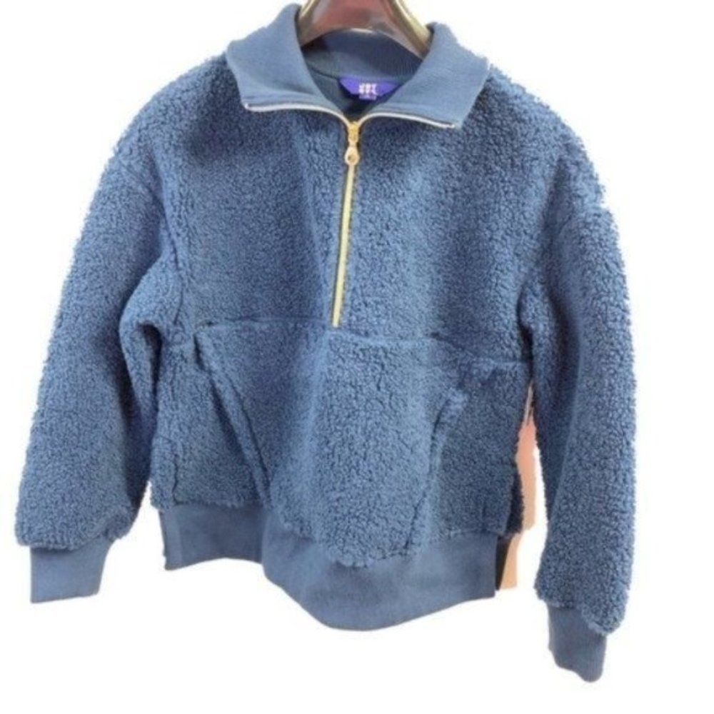 JoyLab Insigna Blue Sherpa Pullover NWT